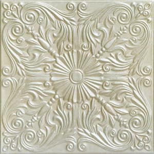 Spanish Silver Onyx Gold 1.6 ft. x 1.6 ft. Decorative Foam Glue Up Ceiling Tile (21.6 sq. ft./case)