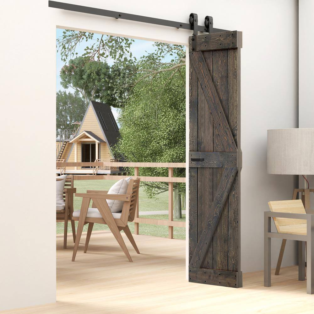 K Style 30in. x 84in.(15 in. x 84 in. x 2-Panels)Smoky Gray Solid Wood Bi-Fold Door With Hardware-Assembly Needed price history on PriceWatchPro