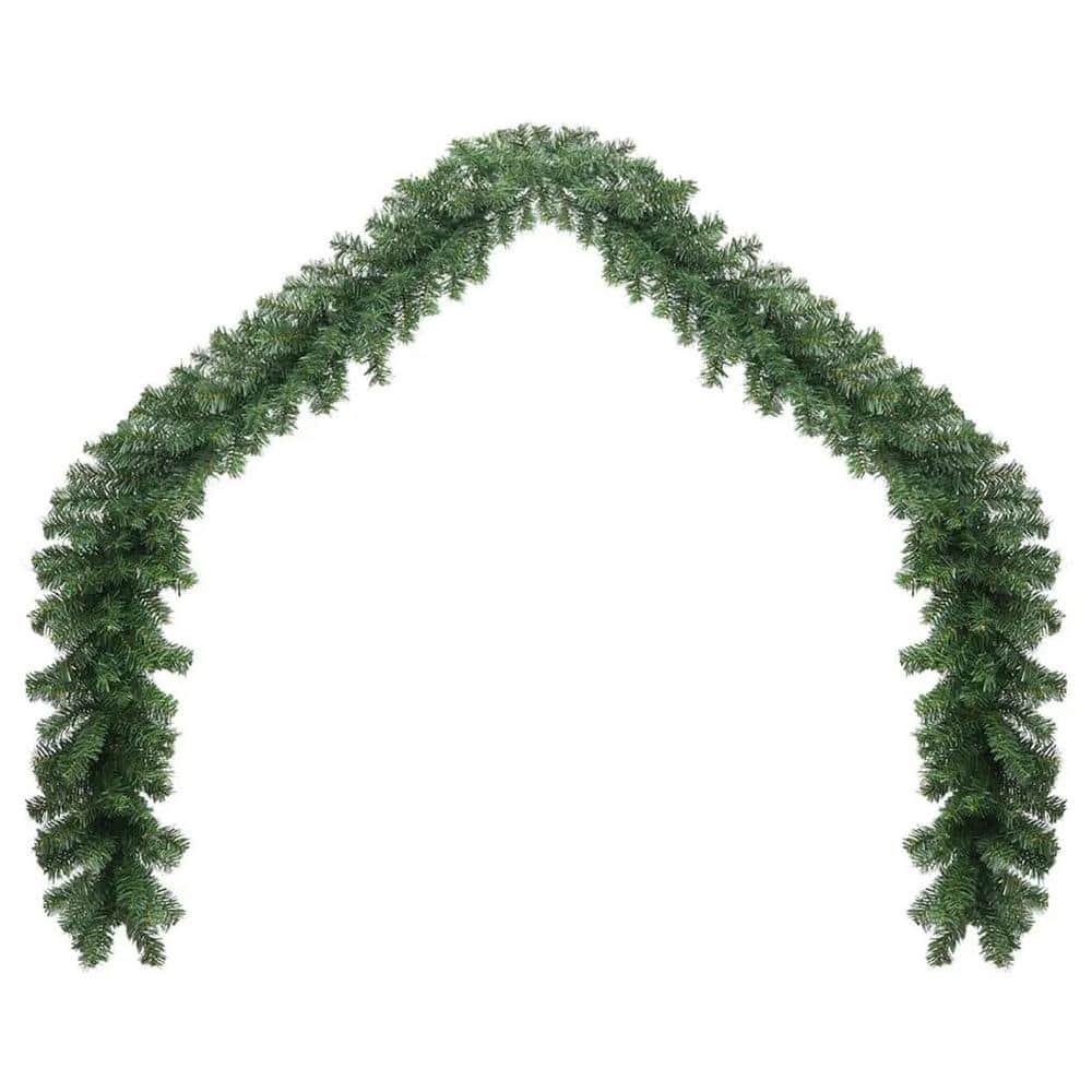 32 ft. Artificial Pine Christmas Garland with 150 Warm White LED Lights and 8 Lights Effect in Green price history on PriceWatchPro