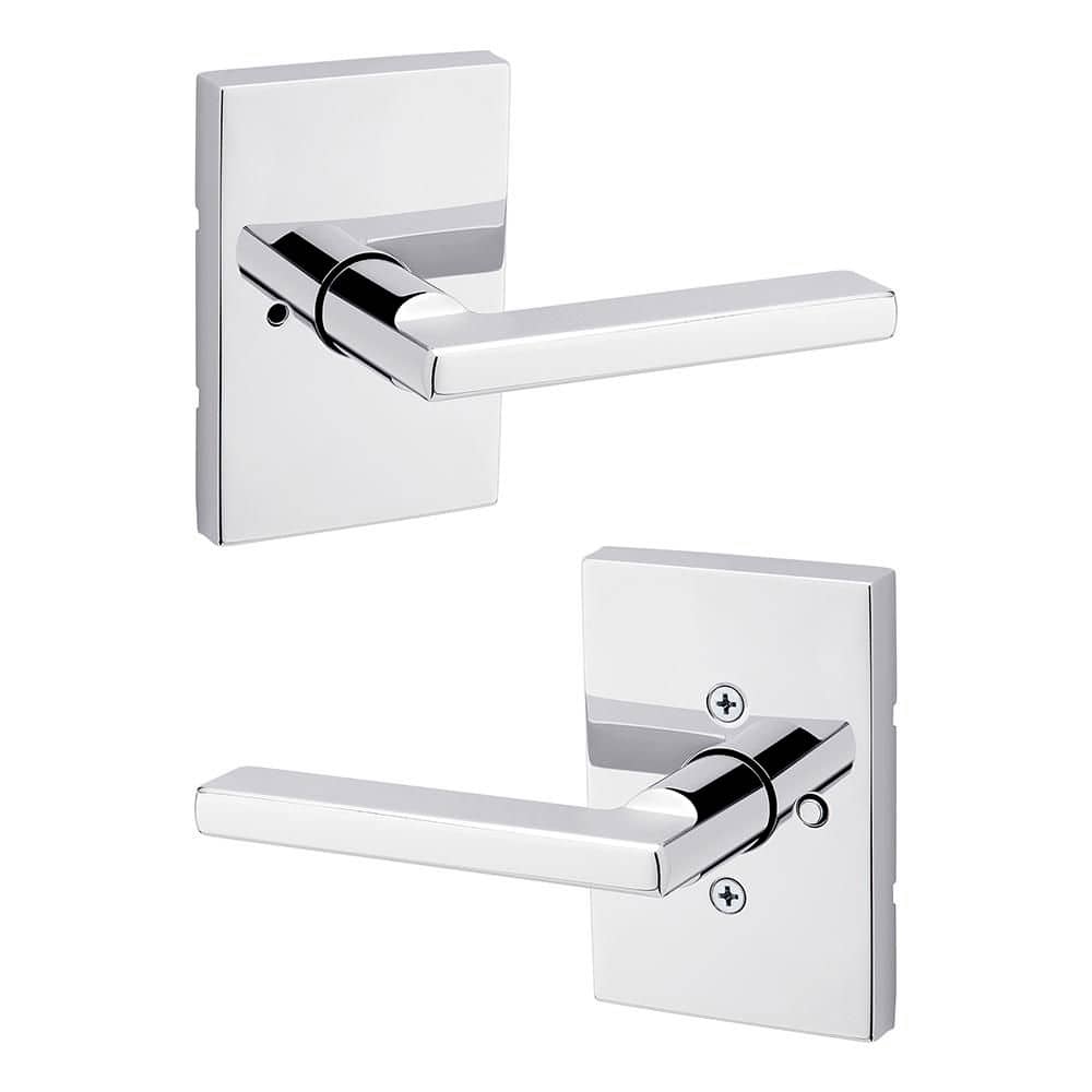 rhode2点セット Kwikset Halifax Polished Chrome Rectangular Bed/Bath Reversible