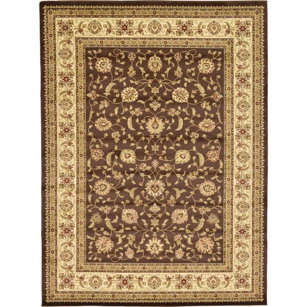 Unique Loom Voyage St. Louis Brown 9' 0 x 12' 0 Area Rug