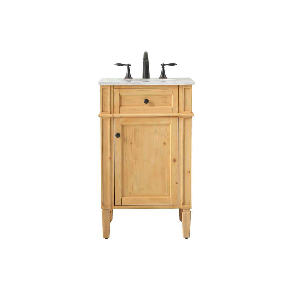 Simply Living 21 in. W x 21.5 in. D x 35 in. H Bath Vanity in Natural Wood 