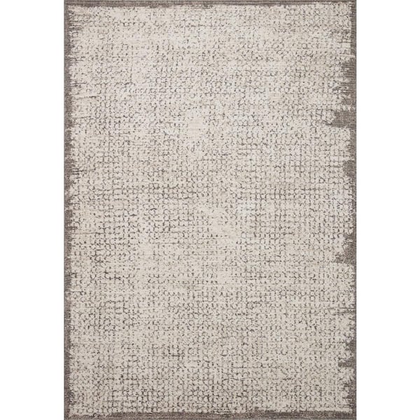 LOLOI II Darby Ivory/Stone 7 ft. 10 in. x 10 ft. Transitional Modern Area Rug