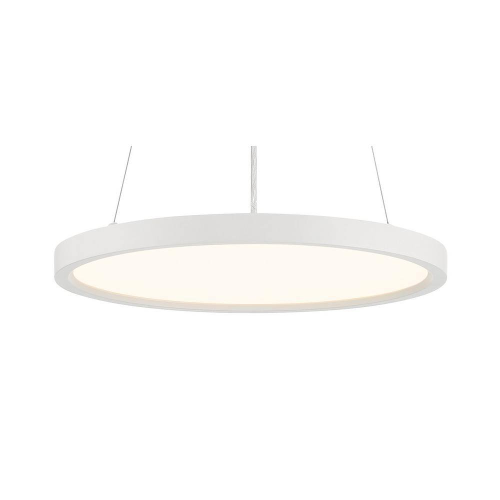 White Aluminum LED Indoor/Outdoor Pendant Light
