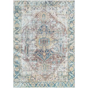 Stanton Green 5 ft. x 7 ft. Traditional Indoor Machine-Washable Area Rug