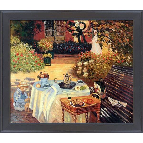 LA PASTICHE The Luncheon by Claude Gallery Black Framed Food Oil