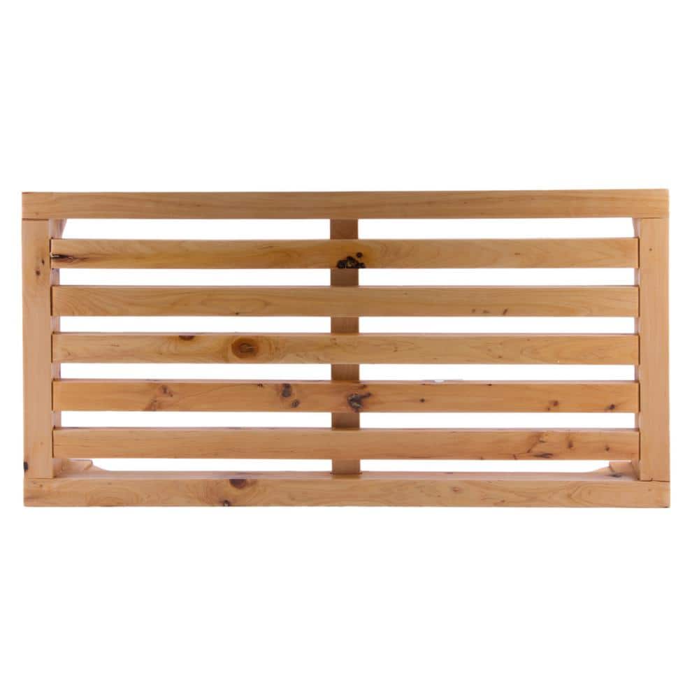 Natural Cedar Wood 24" Multi-Purpose Stepping Stool