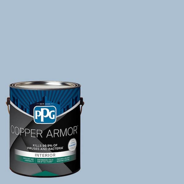 COPPER ARMOR 1 gal. PPG1160-3 Rendezvous Eggshell Antiviral and Antibacterial Interior Paint with Primer