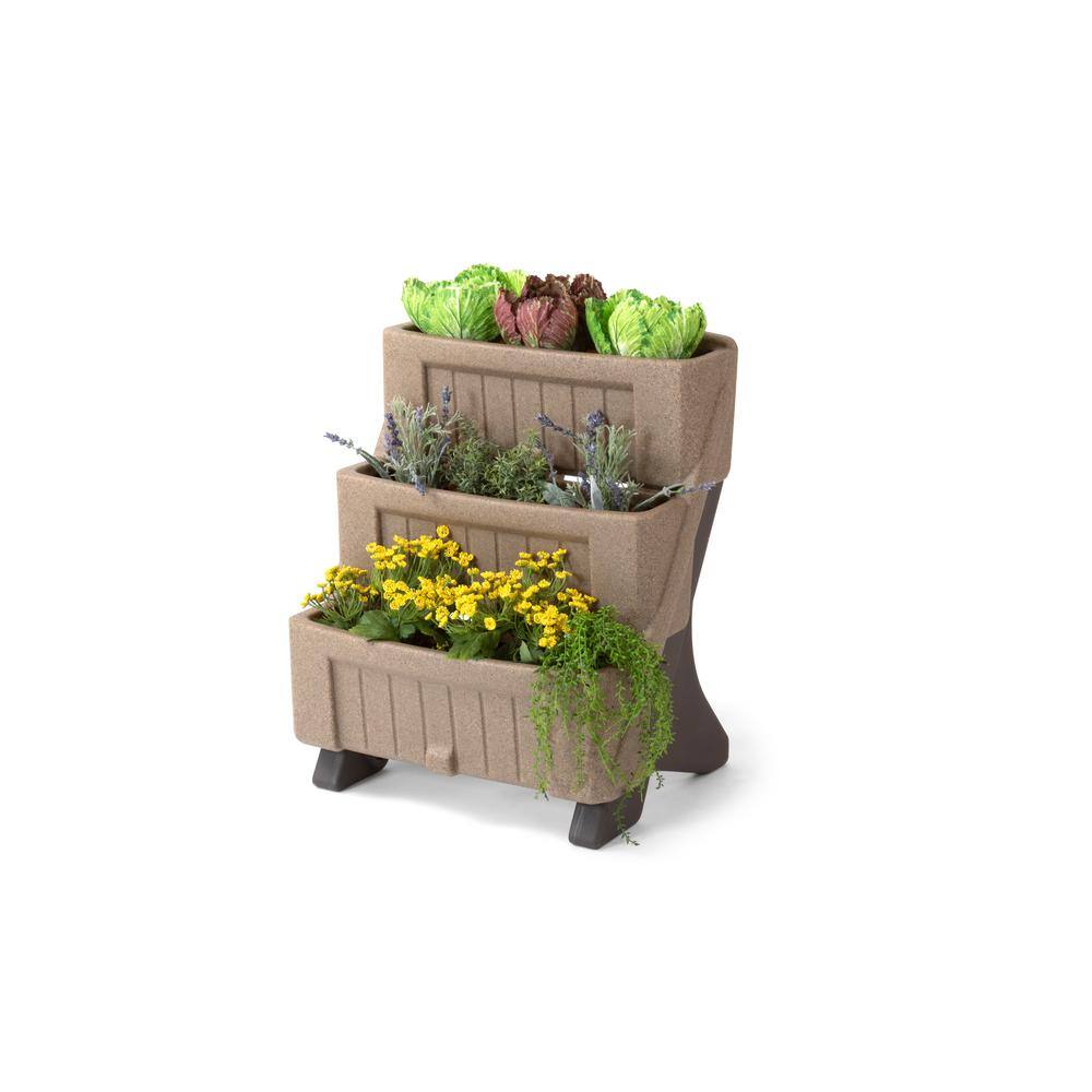Simplay3 3-Level Herb and Flower Garden Planter-420070-01 - The Home Depot