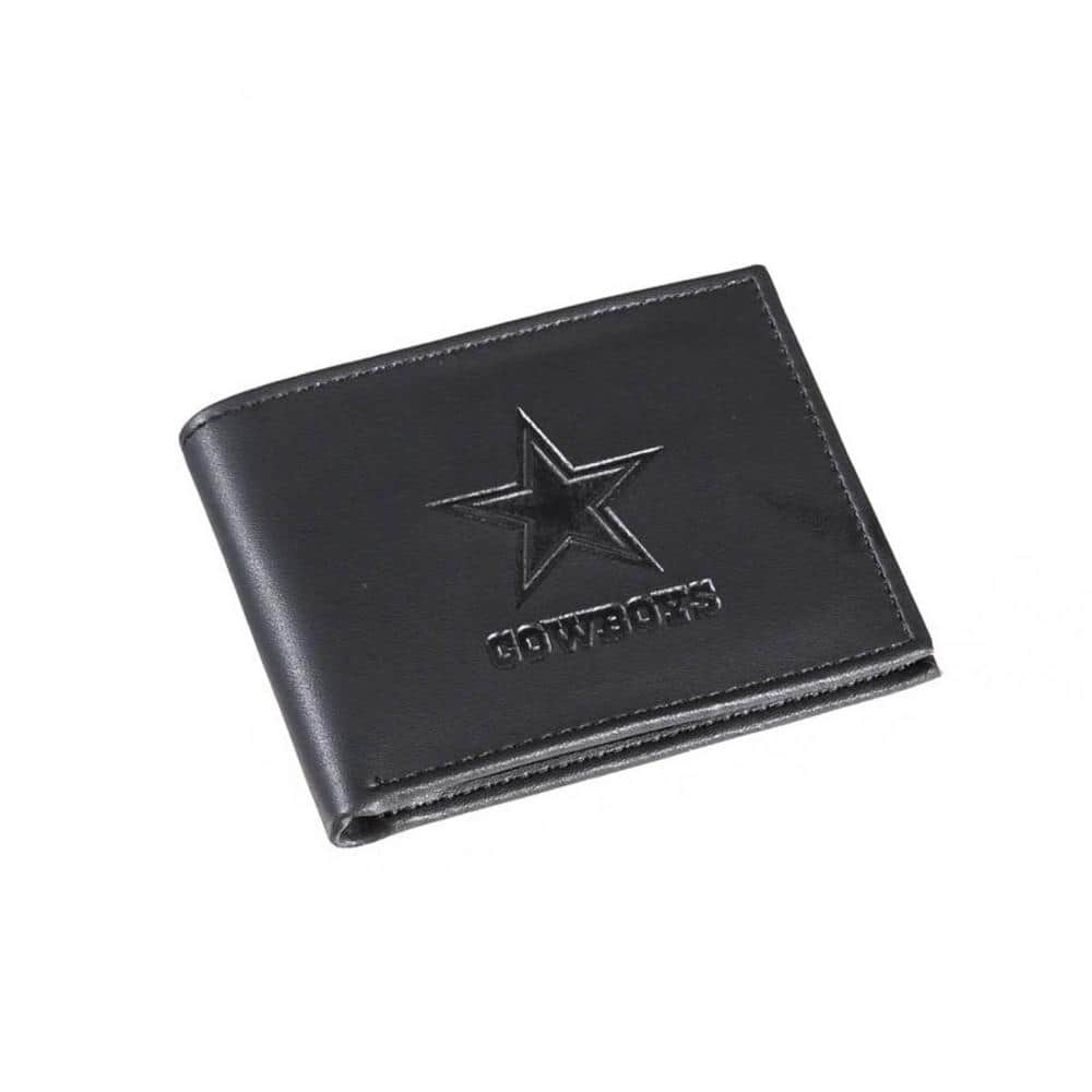 Siskiyou Sports NFL Dallas Cowboys Leather Tri-Fold Wallet,Black