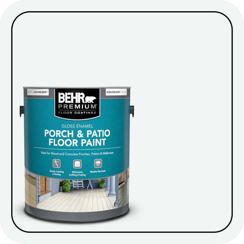 1 gal. #BL-W09 Bakery Box Gloss Enamel Interior/Exterior Porch and Patio Floor Paint price history on PriceWatchPro