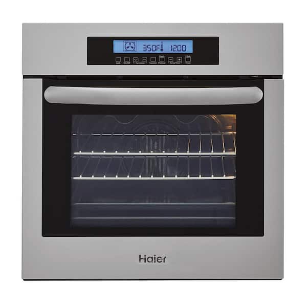Haier 24 in. Single Electric Wall Oven with Convection in Stainless Steel