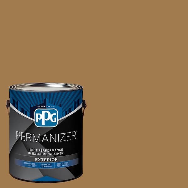 1 gal. PPG1089-7 Caramelized Pecan Satin Exterior Paint
