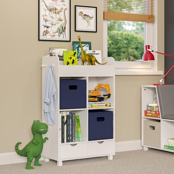 Kids Cube Storage Shelves with Bins and Large Storage for Kids Bedroom,  Grey, 1 Unit - Kroger