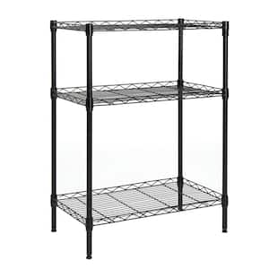 Origami General Purpose Foldable 3 Tiered Storage Rack Shelving Unit With  Wheels For Home, Garage, Or Office Organization, Pewter (2 Pack) : Target