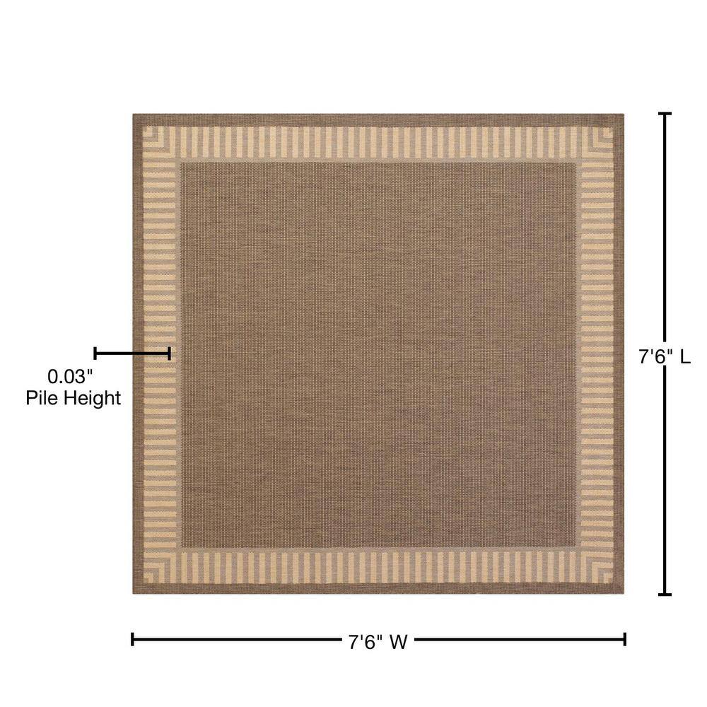 Sleek Square Black Synthetic 90" Easy-Care Area Rug