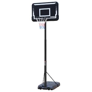 44 in. Backboard Portable Basketball Goal System with Stable Base, Height Adjustable 6 to 10 ft.