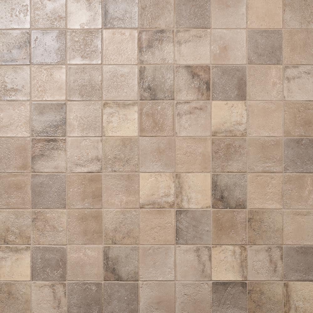 Taupe Textured Ceramic Wall Tile for Bathroom and Kitchen