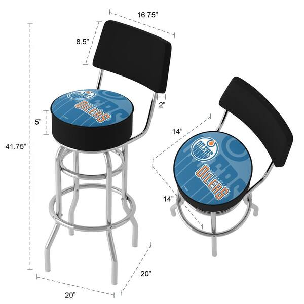 Nashville Predators Logo 31 in. Blue Low Back Metal Bar Stool with Vinyl  Seat NHL6NP2-HD - The Home Depot