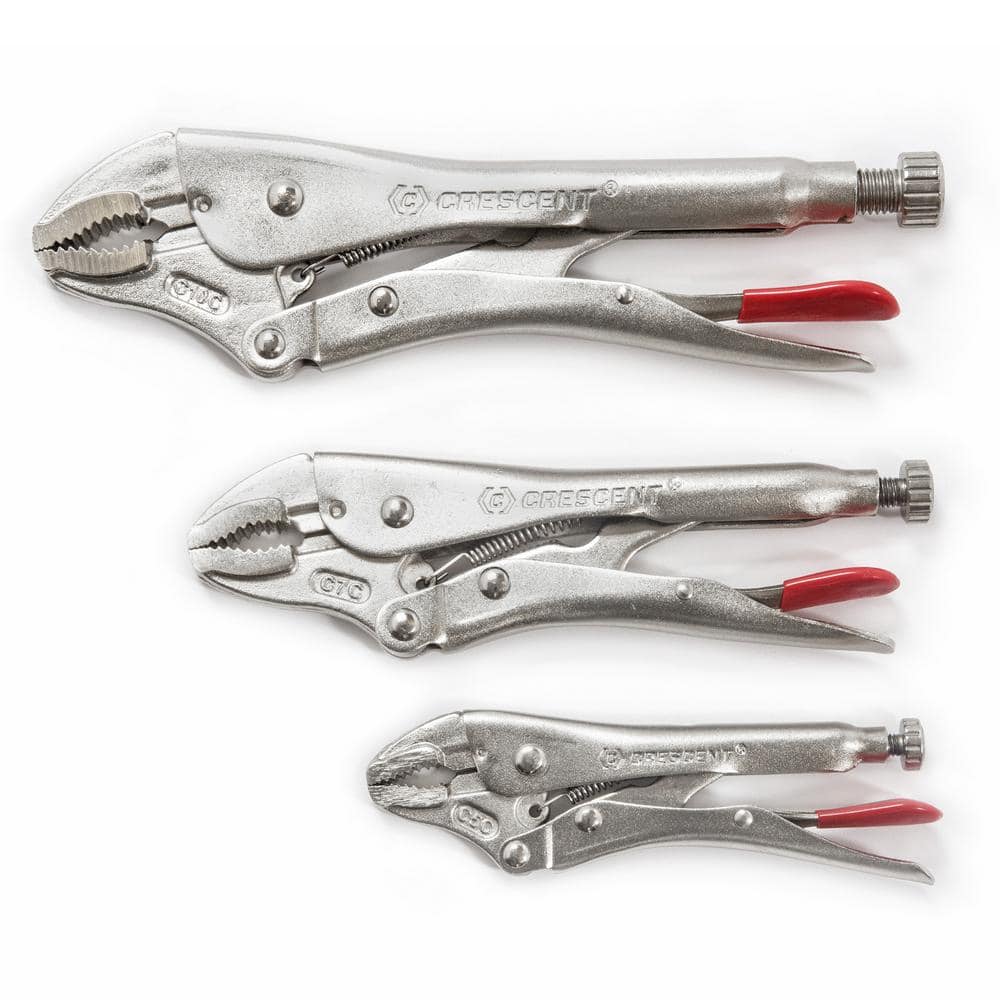 Crescent 2 Piece X2 Straight and Bent Long Nose Dual Material Plier Set -  PSX204C , Red 