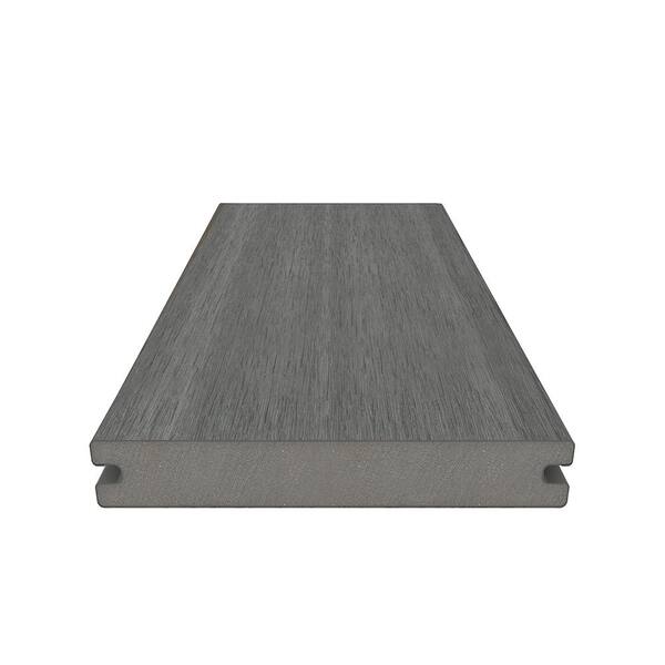 NewTechWood UltraShield Naturale Magellan Composite Decking Board 16 ft, Westminster Gray, 10-Pack