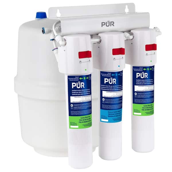 PUR 3-Stage Quick Connect 20.3 GPD Reverse Osmosis Water Filtration System with Faucet