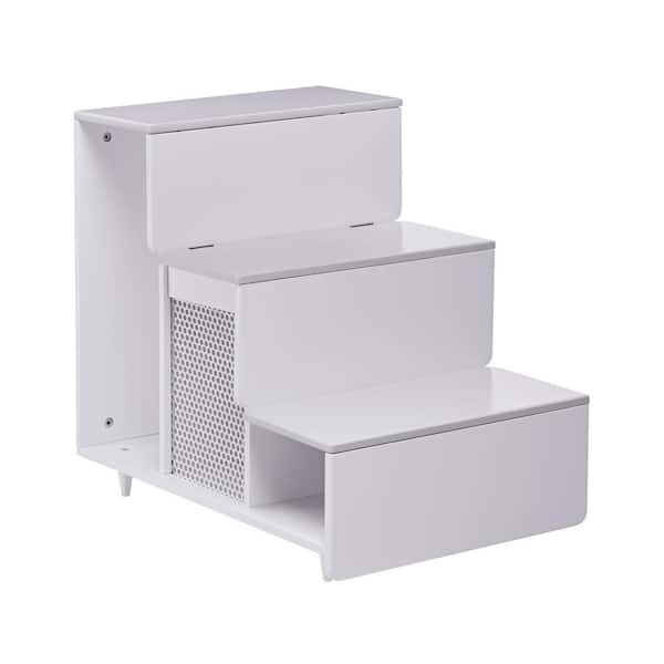 Staart Esker Large Alpine White Wooden Pet Steps