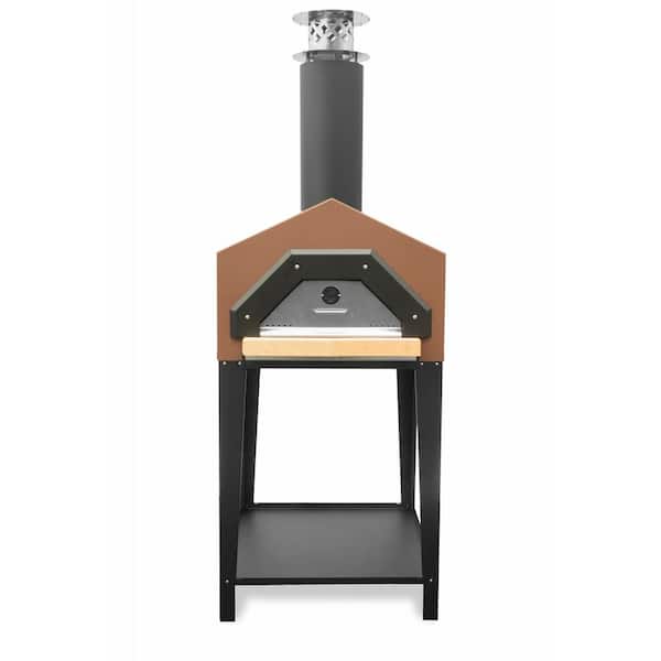 Unbranded Americano 29-1/2 in. x 30 in. Wood Burning Pizza Oven in Terra Cotta