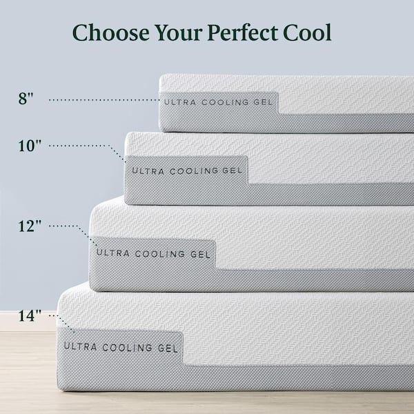 Ultra Cool Gel Memory Foam Mattress Topper