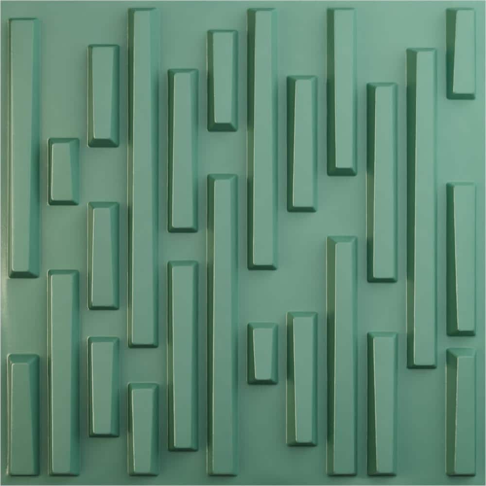 19 5/8 in. x 19 5/8 in. Staggered Brick EnduraWall Decorative 3D Wall Panel, Sea Mist (12-Pack for 32.04 Sq. Ft.) price history on PriceWatchPro