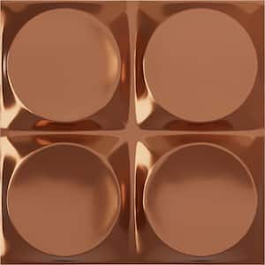 11 7/8 in. x 11 7/8 in. Adonis EnduraWall Decorative 3D Wall Panel, Copper (Covers 0.98 Sq. Ft.)