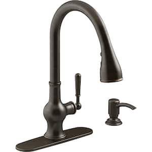 Capilano Single-Handle Pull-Down Sprayer Kitchen Faucet with Boost Technology in Oil-Rubbed Bronze