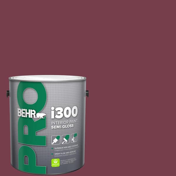 BEHR PRO 1 gal. #ICC-110 Vintage Merlot Semi-Gloss Interior Paint
