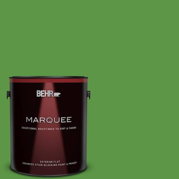 BEHR MARQUEE 1 gal. #430B-7 Cress Green Flat Exterior Paint & Primer