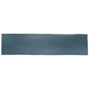 Modstate Groovy Blue Glossy 3 in. x 12 in. Smooth Ceramic Subway Wall Tile (5.47 sq. ft./Case)