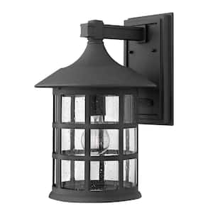 Freeport Large 1-Light Black Outdoor Wall Lantern Sconce