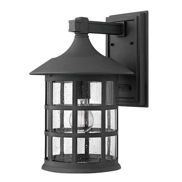 Freeport Large 1-Light Black Outdoor Wall Lantern Sconce