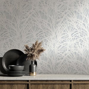 Grassroots Cornflower Blue Vinyl Peel and Stick Wallpaper (Covers 28 sq. ft.)