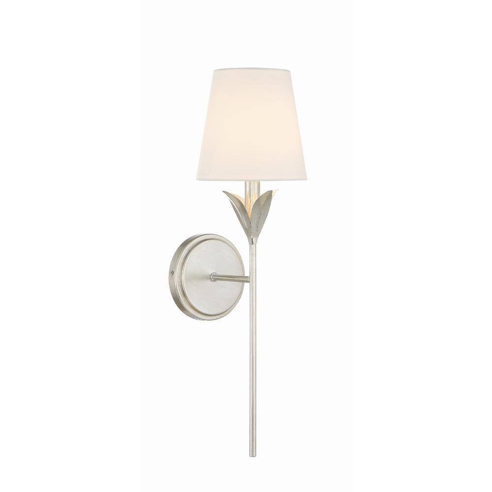 Broche 1-Light Antique Silver Wall Sconce price history on PriceWatchPro