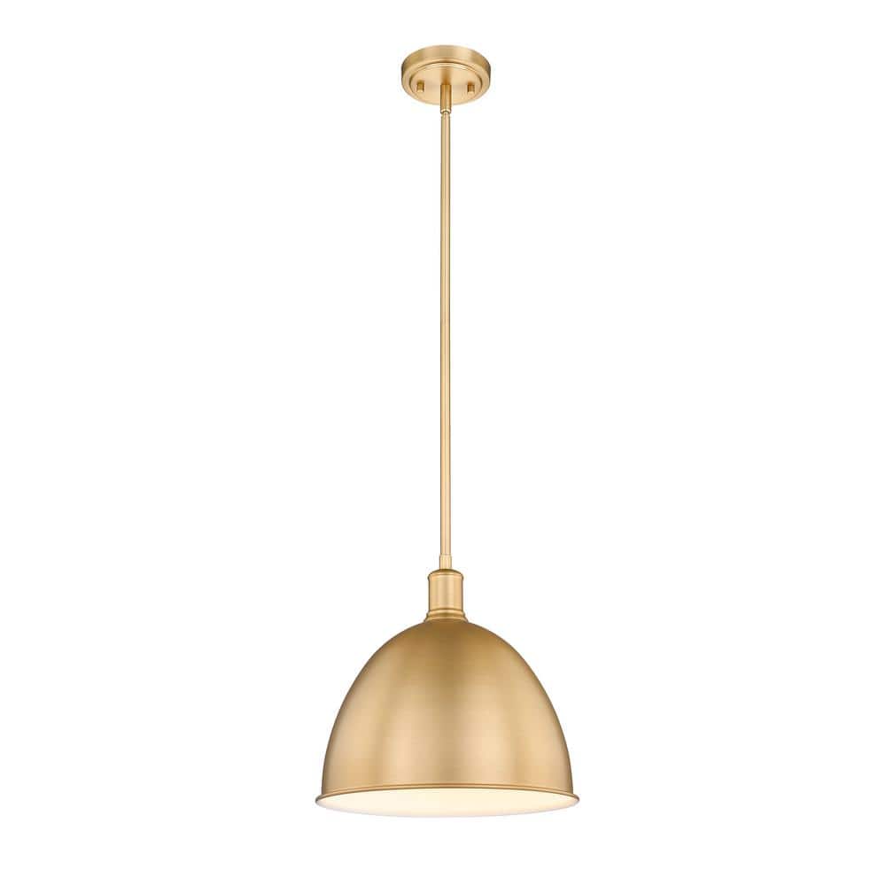Classic Brass 12.5" Indoor/Outdoor LED Pendant Light