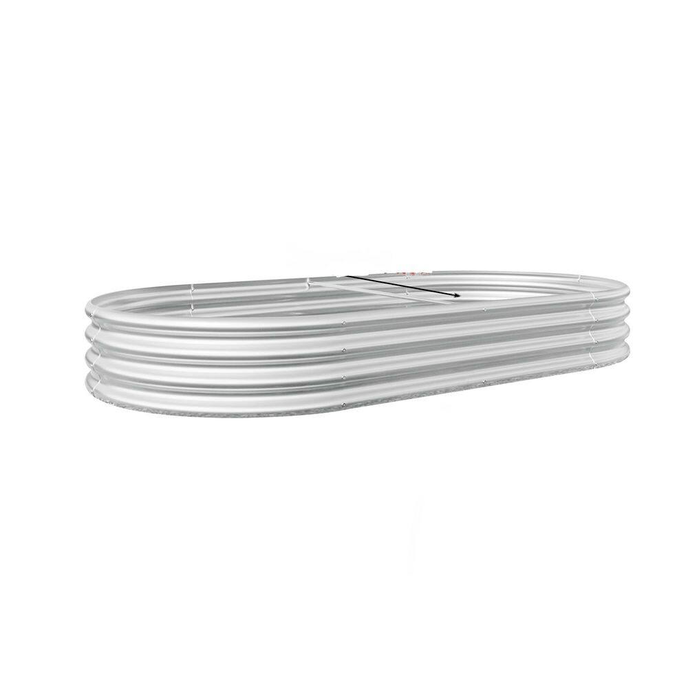 8x4x1ft Outdoor Silver Galvanized Metal Planter Raised Garden Bed Kit for Vegetables, Flowers and Herbs, Rust-Resistant price history on PriceWatchPro