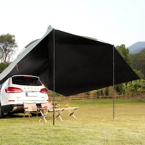 Vehicle Awning Large 10 ft. x 7 ft. Shade Coverage Car Side Awning, PU 2000 mm UV 50+ Car Awning Extended Side Canopies