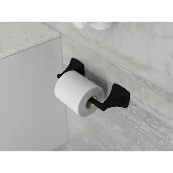 Black Toilet Paper Reserve Holder Bathroom Storage Extra -  in 2023