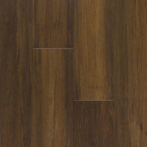 SELKIRK FLOORS Burnt Onyx 7/16 in. T x 5 in. W Prefinshed Wire Brushed Click Lock Engineered Bamboo Flooring (24.75 sq.ft./case)