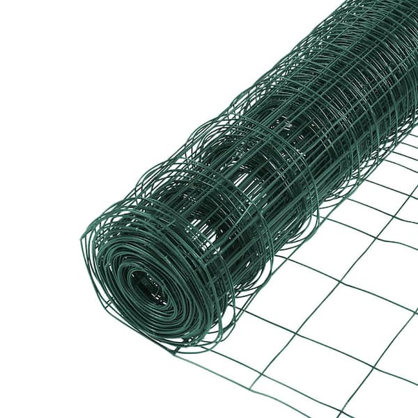 Everbilt 2-1/3 ft. x 50 ft. Green PVC Coated Welded Wire