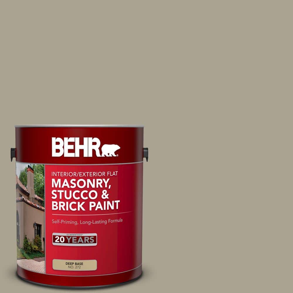 1 gal. #PFC-37 Putty Beige Flat Interior/Exterior Masonry, Stucco and Brick