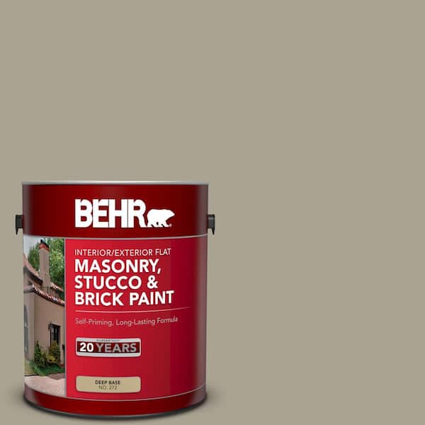 1 gal. #PFC-37 Putty Beige Flat Interior/Exterior Masonry, Stucco and Brick Paint