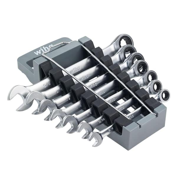 Combination Ratchet Wrench Set-SAE (7-Piece)