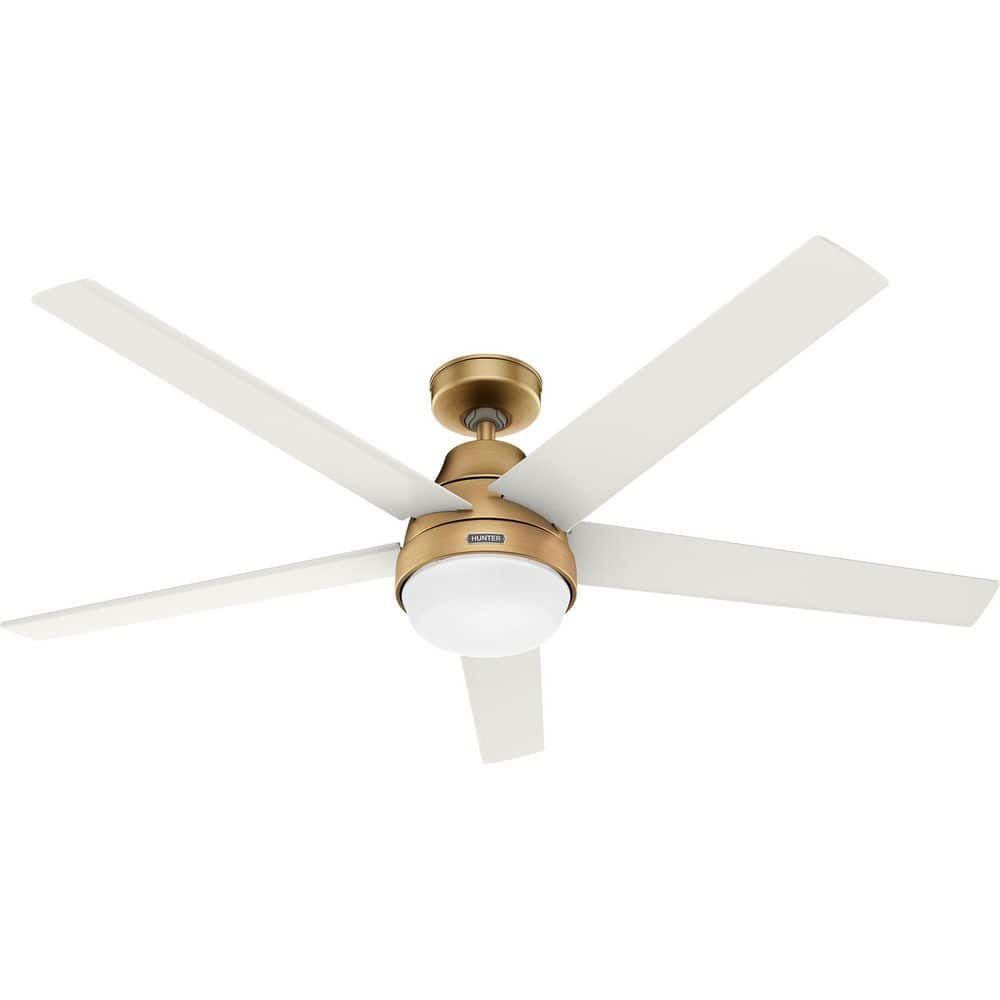 60 inch Aerodyne Wi-Fi ENERGY STAR Luxe Gold Ceiling Fan with LED Light Kit and Handheld Remote price history on PriceWatchPro