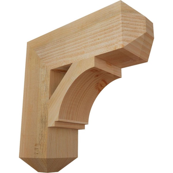 Ekena Millwork 6 in. x 20 in. x 20 in. Douglas Fir Imperial Craftsman Rough Sawn Bracket